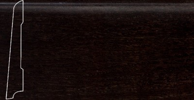 Плинтус шпонированный La San Marco Profili Дуб Dark Forest 2500 x 80 x 16