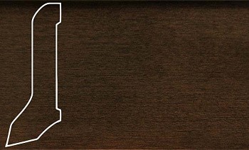 Плинтус шпонированный La San Marco Profili Танганика Орех 2500 x 60 x 22