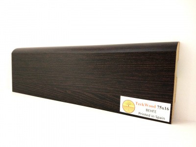 Плинтус МДФ цветной TeckWood Венге 2150 x 75 x 16 мм