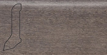 Плинтус шпонированный La San Marco Profili Дуб Клауд 2500 x 60 x 22