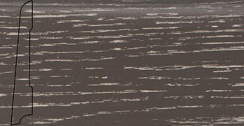 Плинтус шпонированный La San Marco Profili Дуб Tundra Grey 2500 x 80 x 16