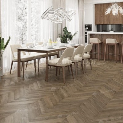 Кварцвиниловая плитка LVT Alpine Floor CHEVRON ALPINE Eco 20-4 Дуб Насыщенный