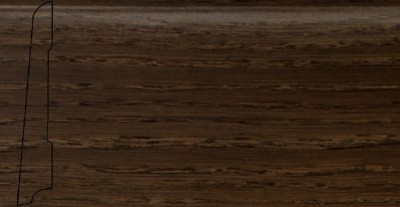 Плинтус шпонированный La San Marco Profili Дуб Meteora Brown 2500 x 80 x 16