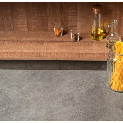 Кварцвиниловая плитка VINILAM CERAMO XXL STONE 2,5 мм Цемент Стальной