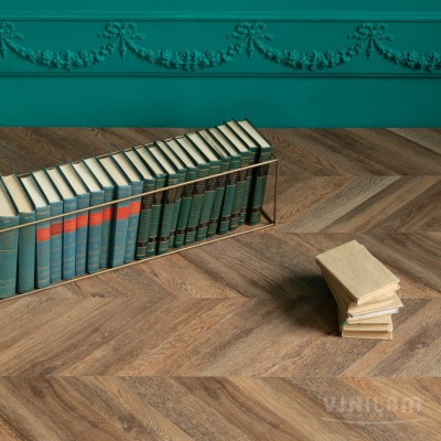 Кварцвиниловая плитка SPC VINILAM PARQUET CHEVRON Нормандия