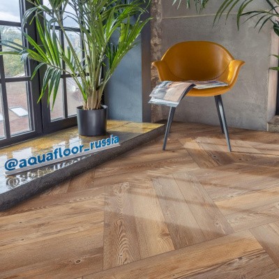 Кварцвиниловая плитка SPC Aquafloor Space Parquet Light AF4504QL