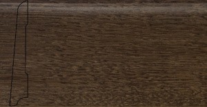 Плинтус шпонированный La San Marco Profili Дуб Кофе 2500 x 80 x 16