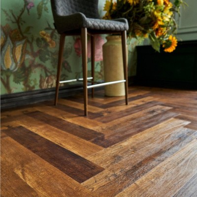 Кварцвиниловая плитка SPC VINILAM PARQUET HERRINGBONE Паркет Парижский