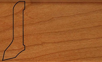 Плинтус шпонированный La San Marco Profili Вишня 2500 x 60 x 22