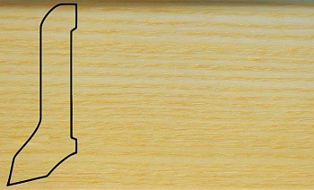 Плинтус шпонированный La San Marco Profili Ясень 2500 x 60 x 22