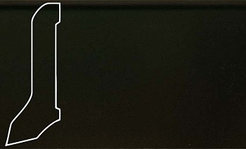 Плинтус шпонированный La San Marco Profili Лаккато Черный 2500 x 60 x 22