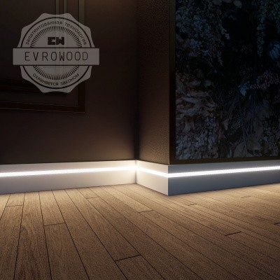 Плинтус Evrowood PN 101 LED для светодиодной подсветки 2000 x 100 x 16