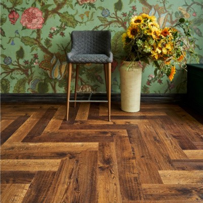 Кварцвиниловая плитка SPC VINILAM PARQUET HERRINGBONE Паркет Парижский