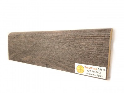 Плинтус МДФ цветной TeckWood Дуб Эверест 2150 x 75 x 16 мм