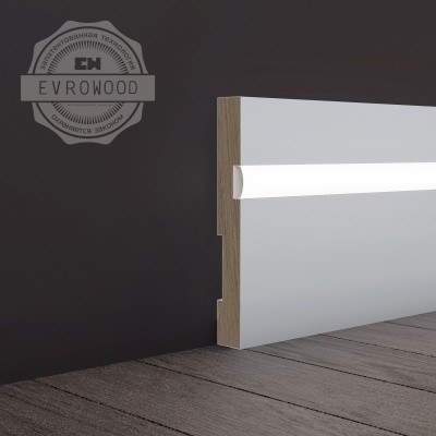 Плинтус Evrowood PN 101 LED для светодиодной подсветки 2000 x 100 x 16