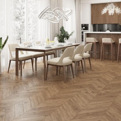 Кварцвиниловая плитка SPC Alpine Floor CHEVRON ALPINE Eco 18-10 Гевуина